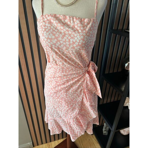 Hello Molly Princess Polly Mini Dress Light Pink Floral Size M - Picture 1 of 7